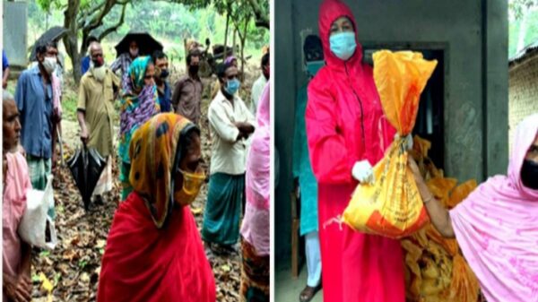 নলডাঙ্গার বিভিন্ন স্থানে এমপি রত্না’র খাদ্যসহায়তা বিতরণ